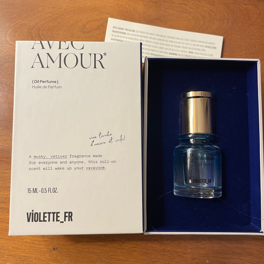 Avec Amour Violette FR oil perfume - sampled once, full bottle in original box